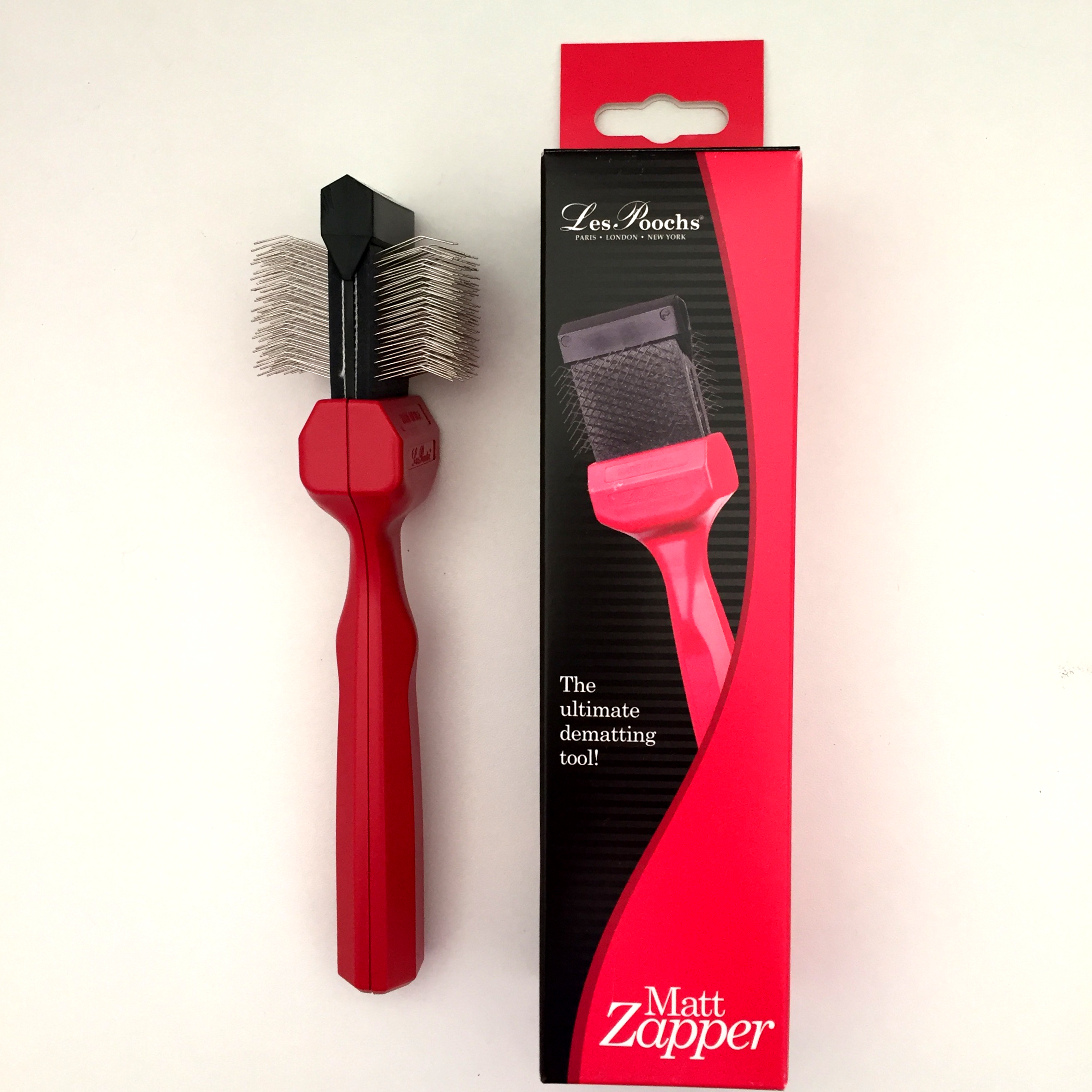 c5059 - Les Poochs brush Matzapper, borstel, small (red)