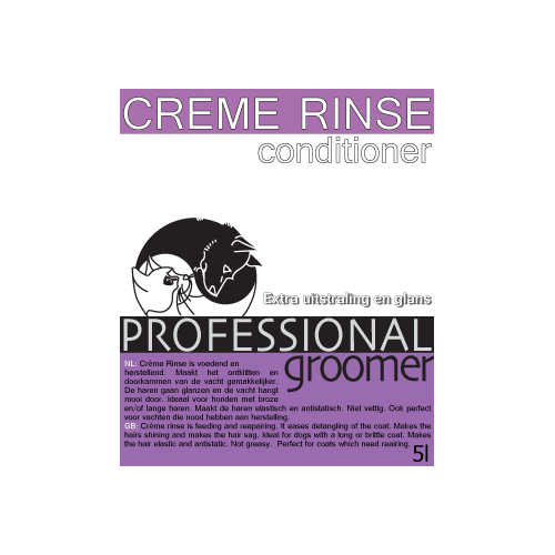 balsem, Creme Rince, Professional Groomer 5L